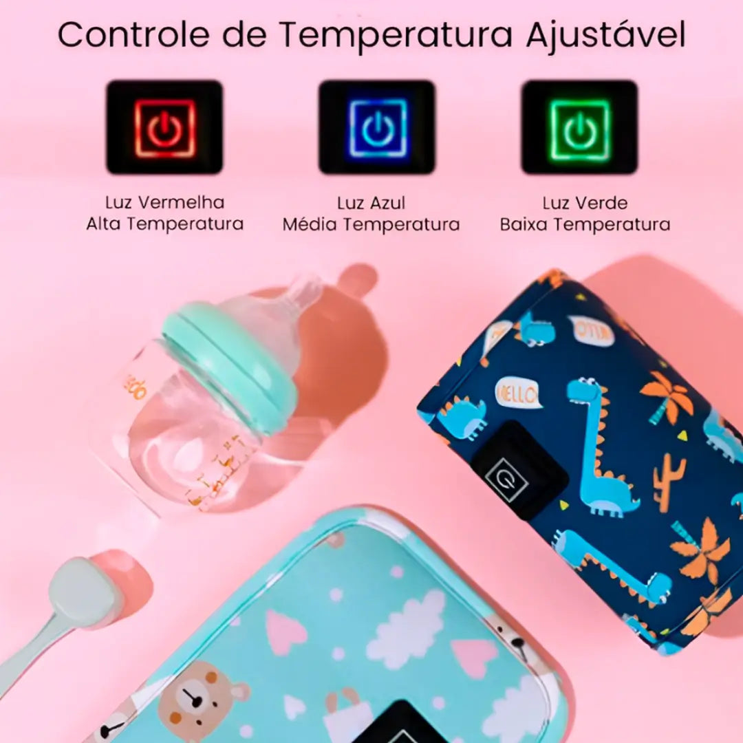 Aquecedor de Mamadeiras Portátil Tutui ™ - Esquenta Mamadeira em Um Minuto